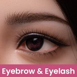 Implanted Eyebrows and Eyelashes